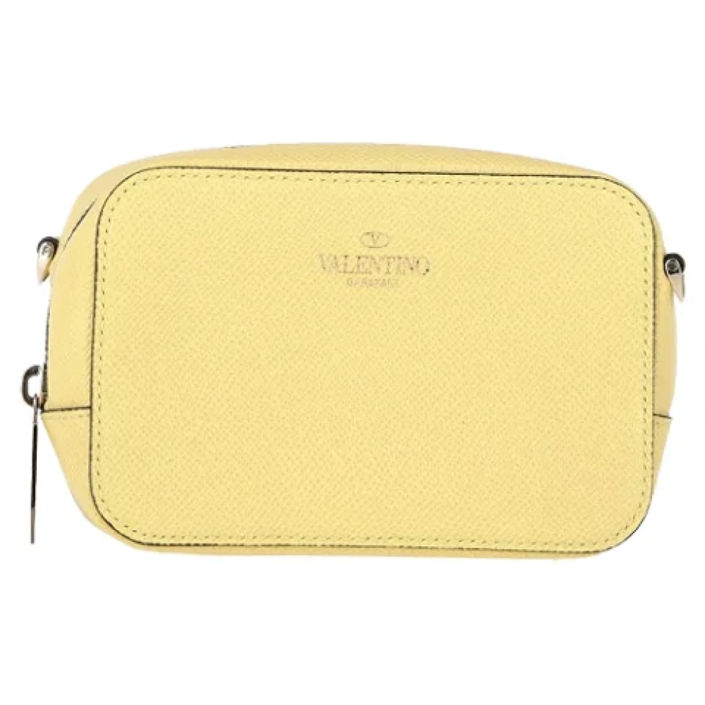 Valentino Vintage Pre-owned Leather pouches Yellow Dames