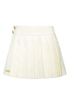 Wool Marine Plisse Skirt