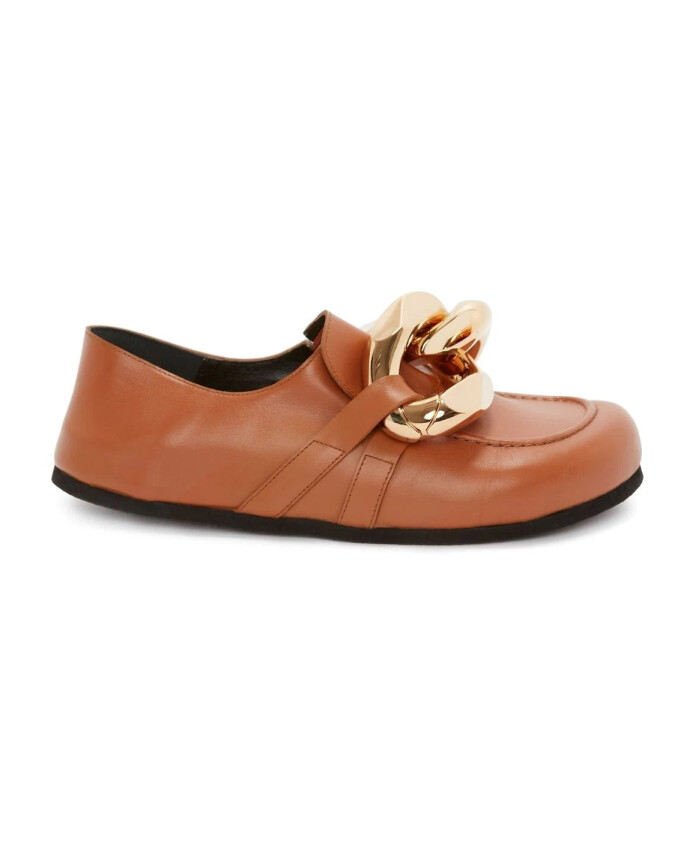 casual-orange-leather-loafers
