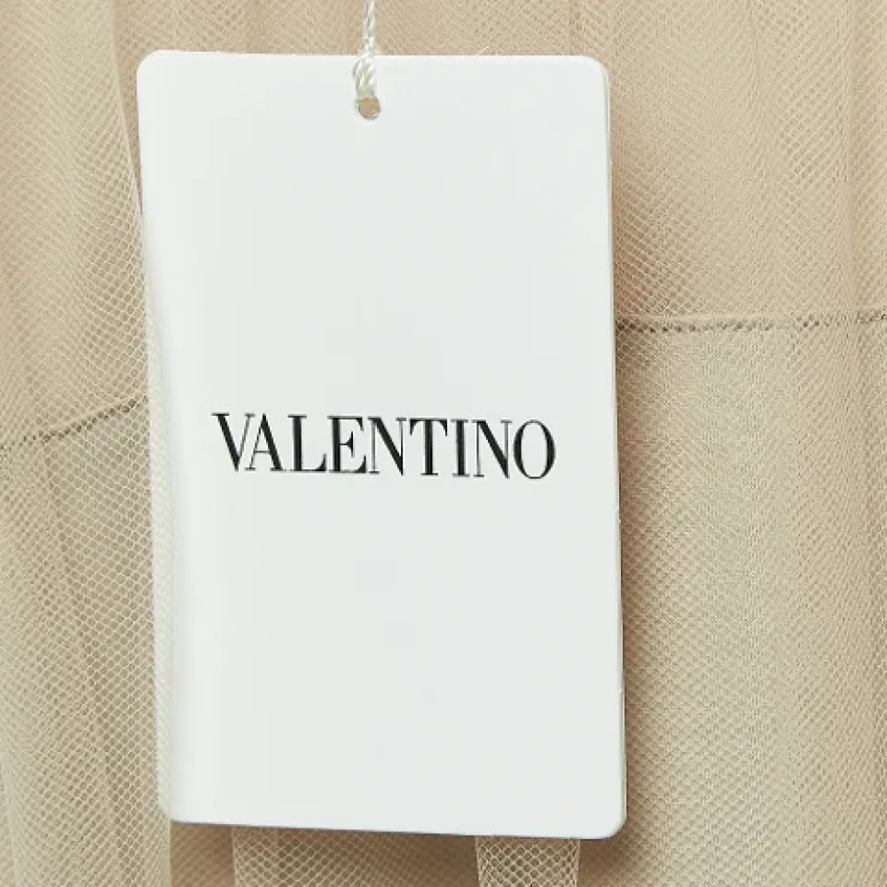 Valentino Vintage Pre-owned Mesh tops Beige Dames