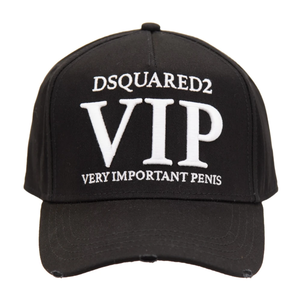 Dsquared2 Unisex Black Hats & Caps, One Size, Baseball Cap
