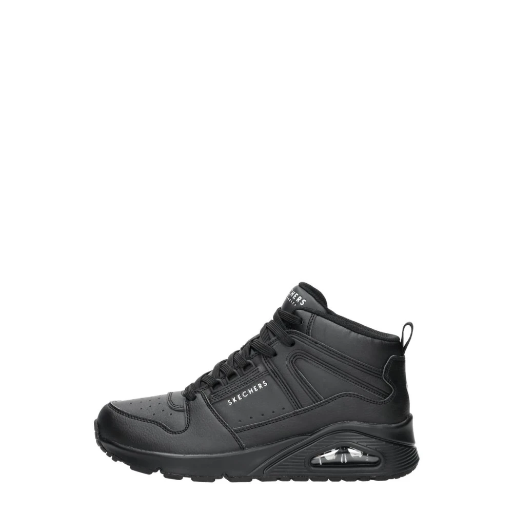 Skechers Uno High Regards Dames Schoenen Zwart