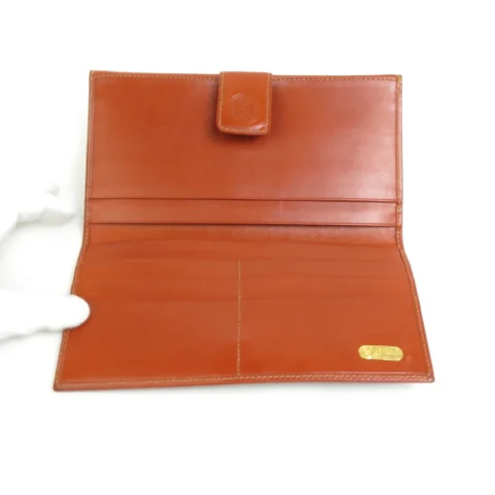 Fendi Vintage Pre-owned Leather wallets Brown Dames