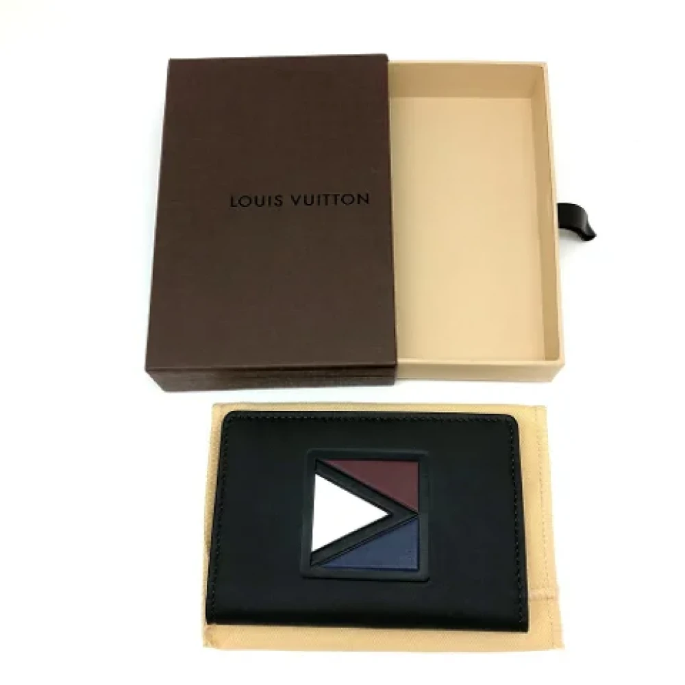 Louis Vuitton Vintage Pre-owned Leather wallets Black Heren