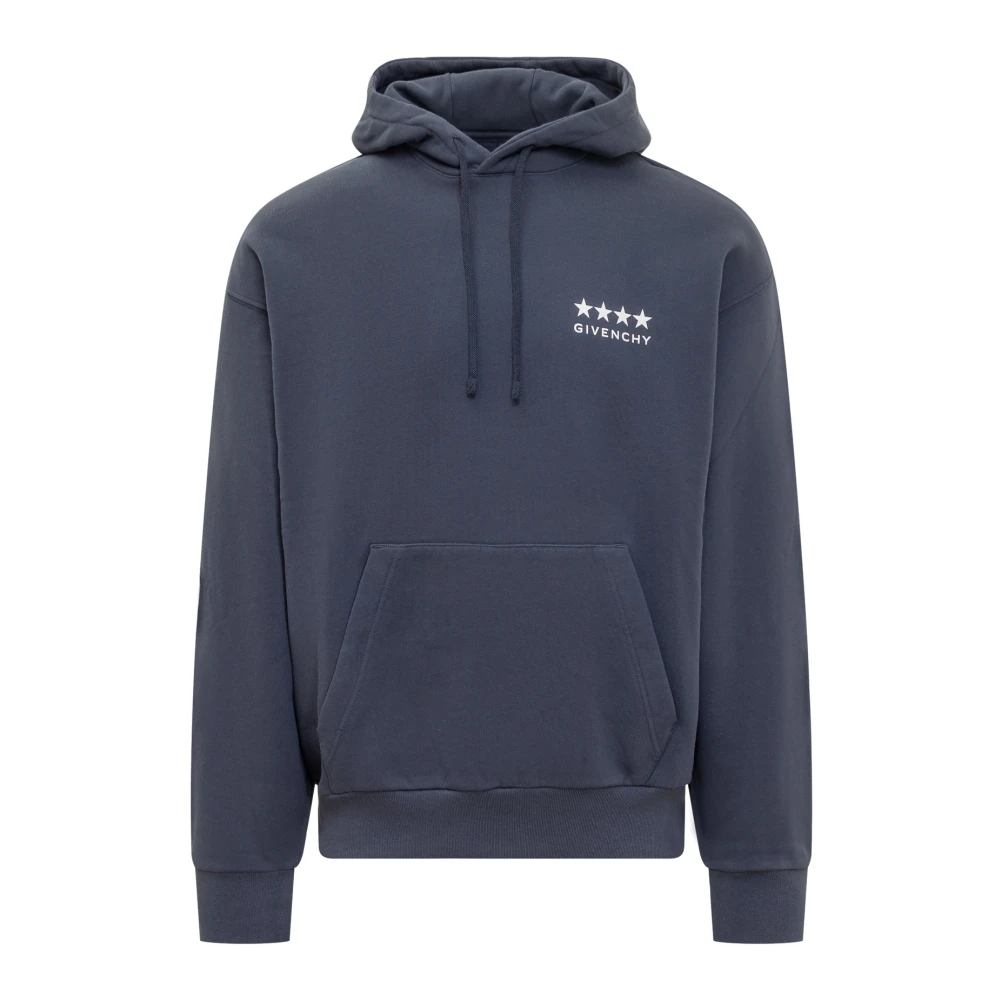 Givenchy Boxy Fit Hoodie Blue Heren
