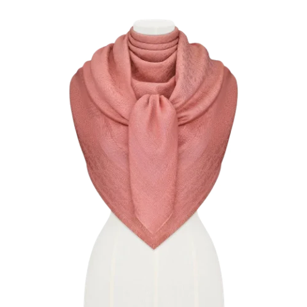 Dior Vintage Pre-owned Cashmere scarves Pink Dames