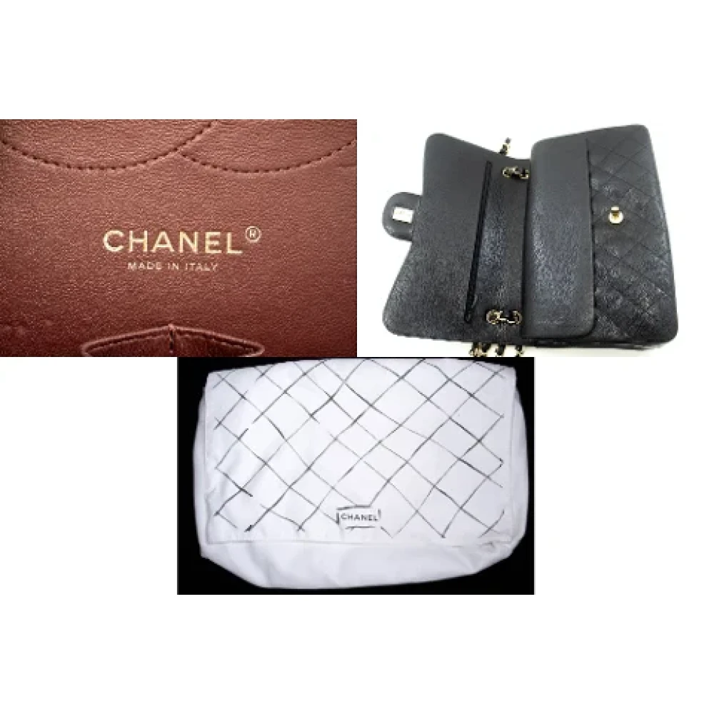 Chanel Vintage Pre-owned Leather shoulder-bags Black Dames