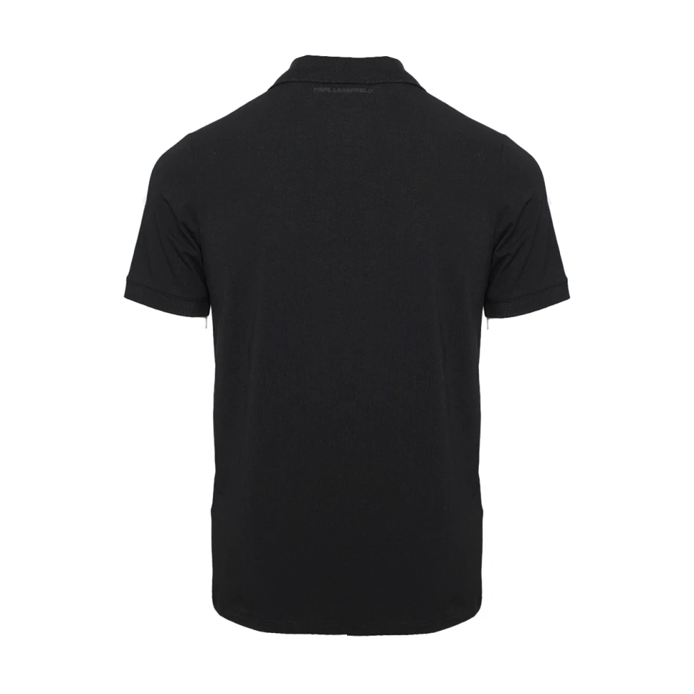 Karl Lagerfeld Zwart Logo Polo T-Shirt Black Heren
