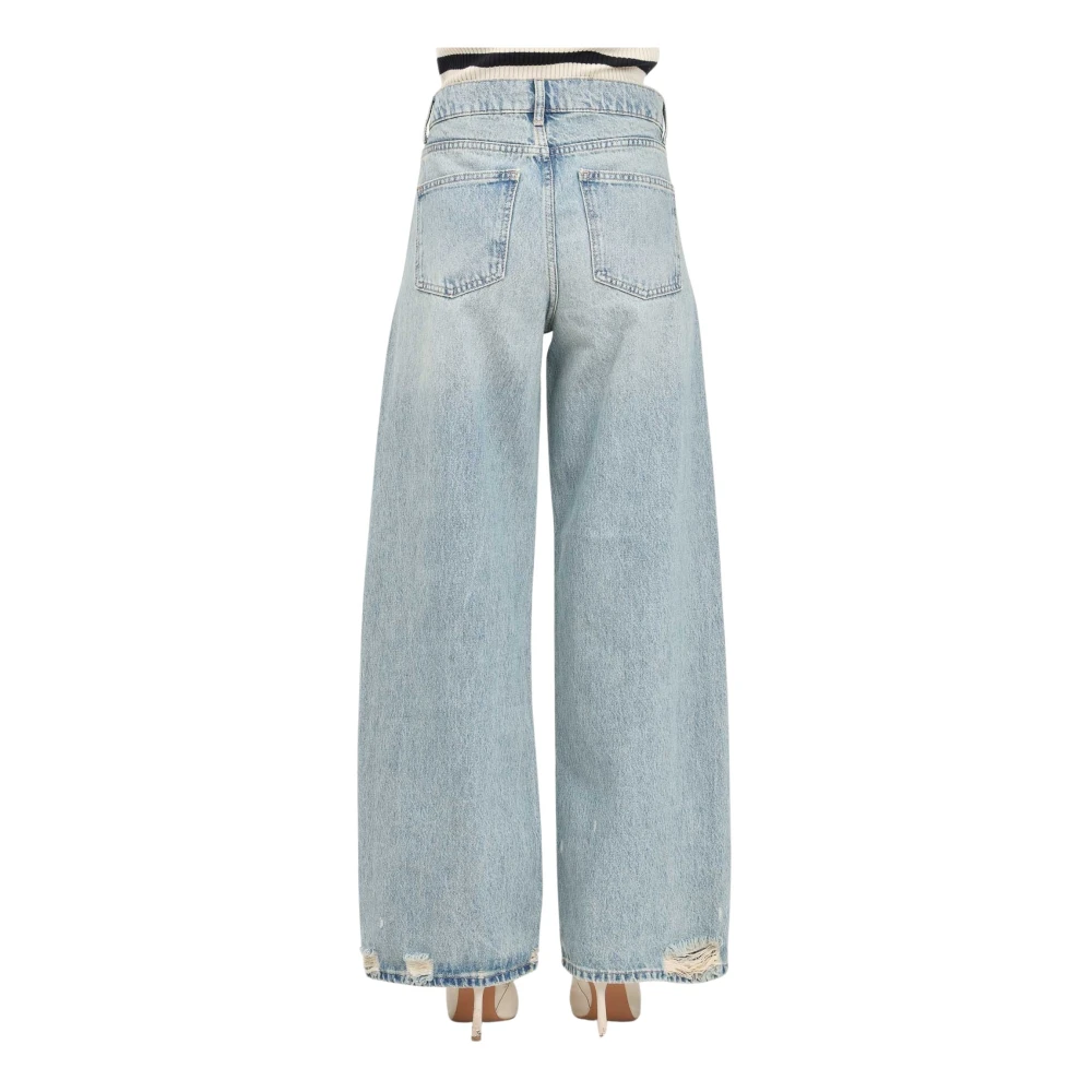 Only Wijde Pijp Denim Jeans Blue Dames
