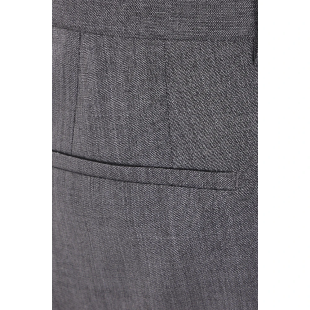 Jil Sander Grijze Slim-Fit Wollen Broek Gray Heren