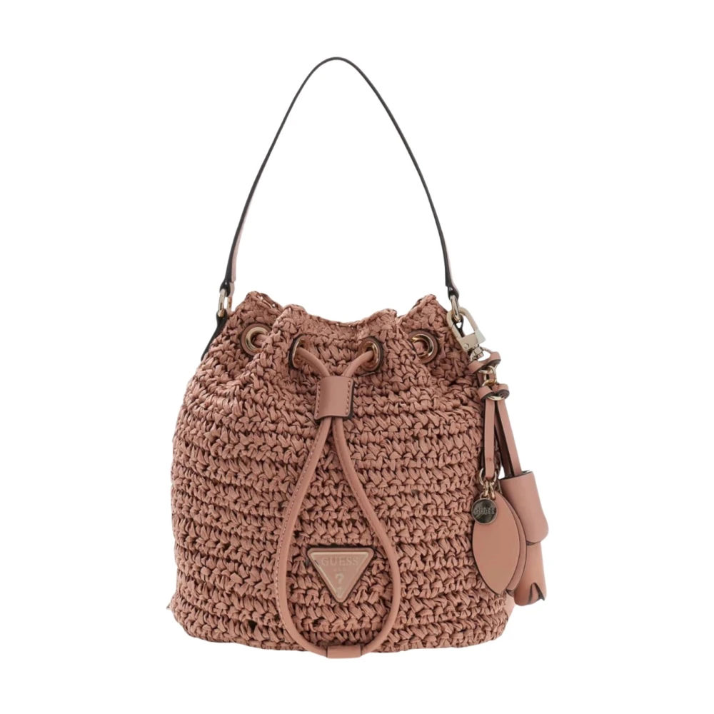 Guess Pink Bucket Bags, Female, One Size, Ofelia Top Handle Bucket