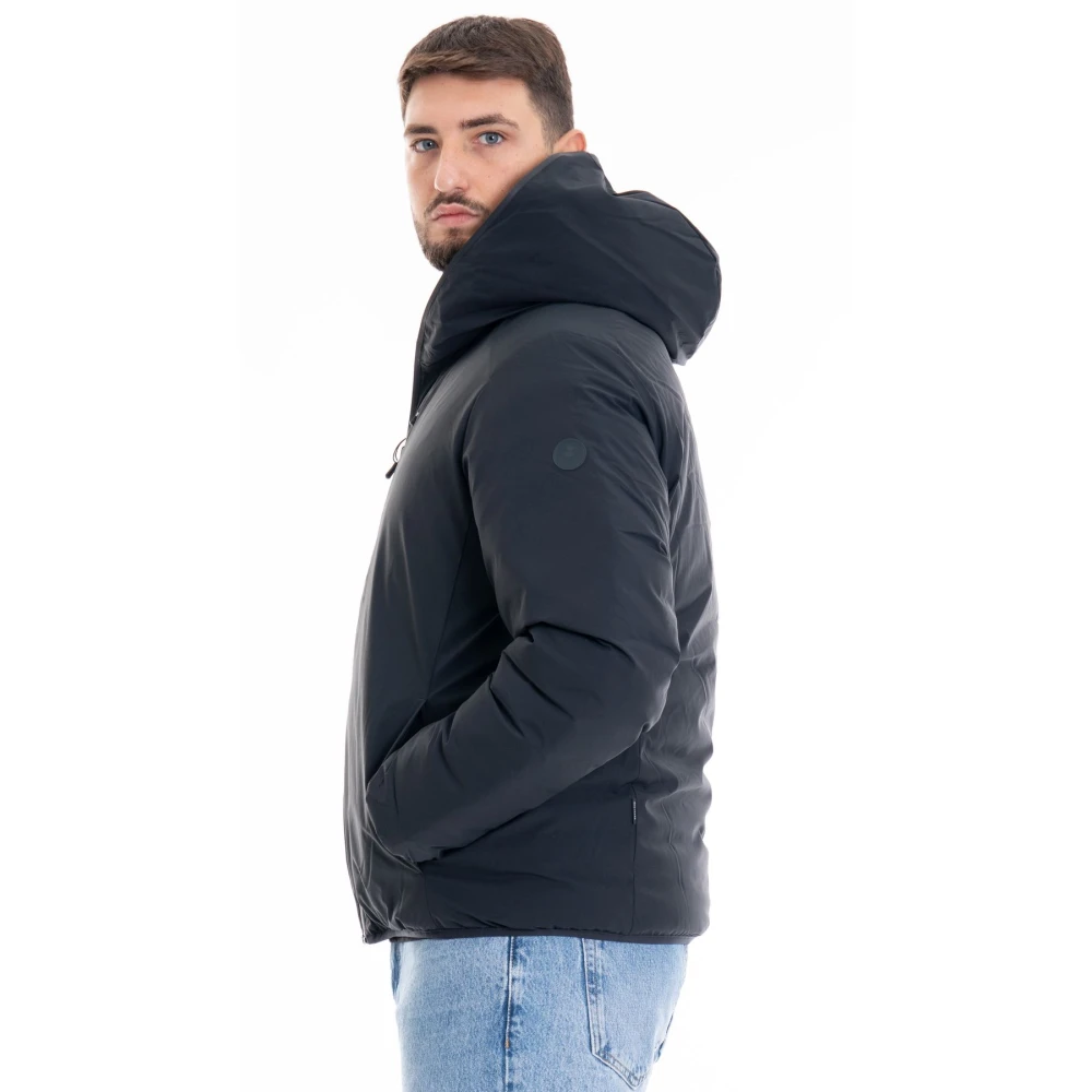 Save The Duck Omkeerbare Hoodie Herenjas Black Heren