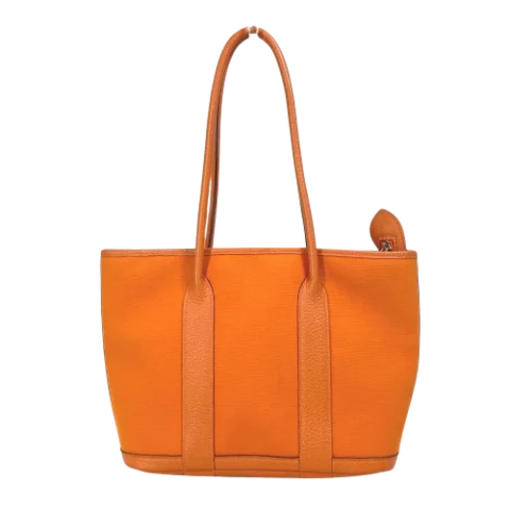 Hermès Vintage Pre-owned Fabric shoulder-bags Orange Dames
