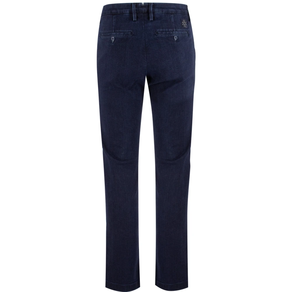 Jacob Cohën Slim Cropped Carrot Jeans in Donkerblauw Blue Heren