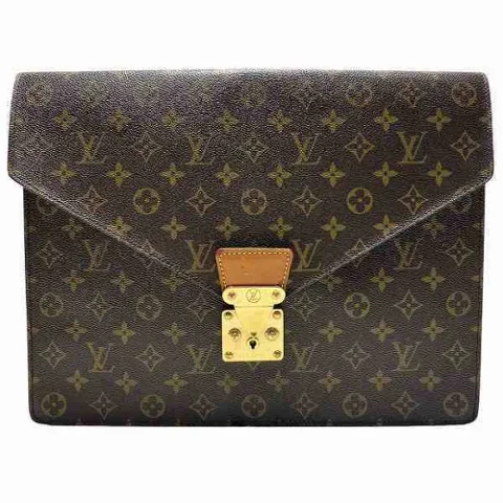Louis Vuitton Vintage Pre-owned Canvas clutches Brown Dames