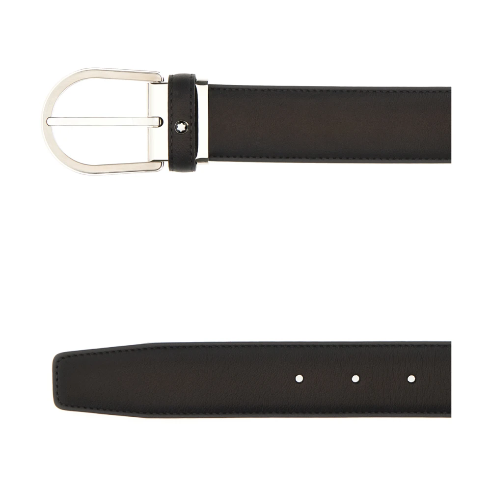 Montblanc Stijlvolle Leren Riemencollectie Gray Heren