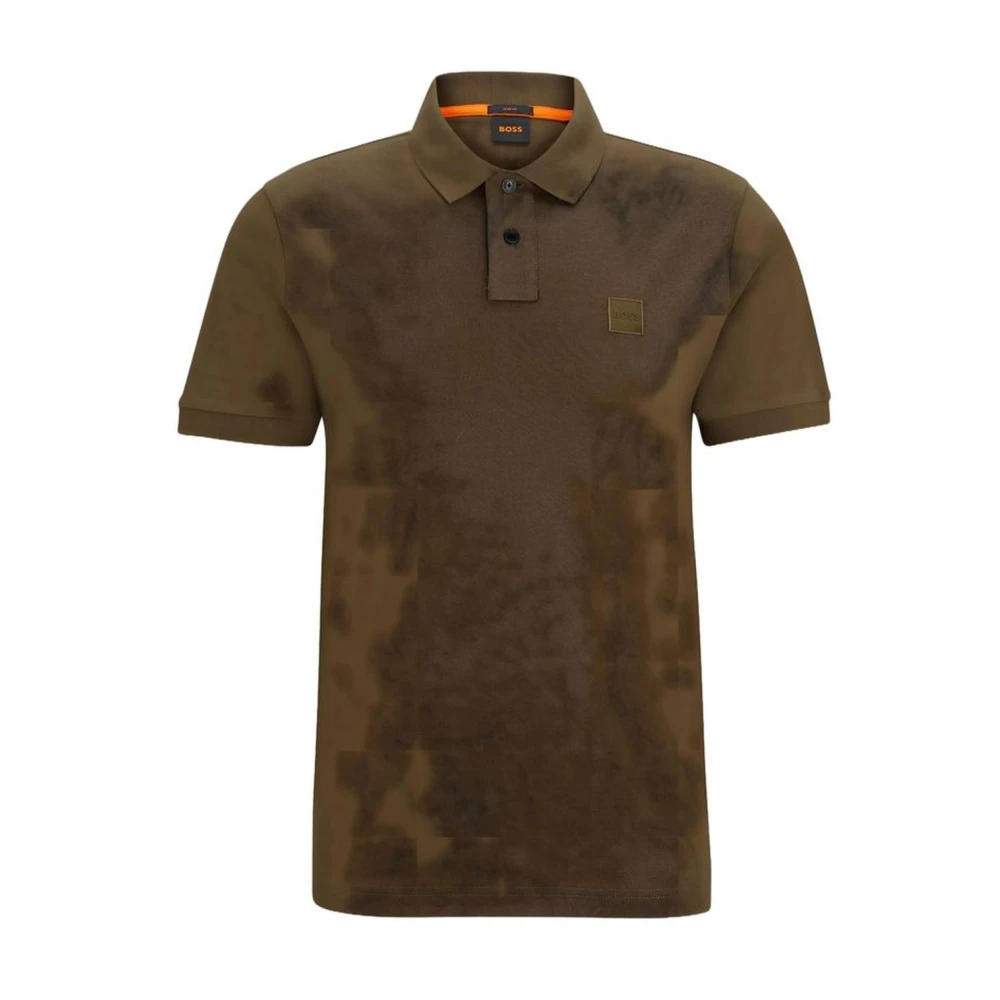 Hugo Boss Katoenen Polo Shirt Lente Zomer Collectie Green Heren