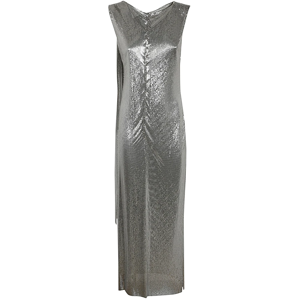 Paco Rabanne Zilveren Mesh Kimono Gray Dames