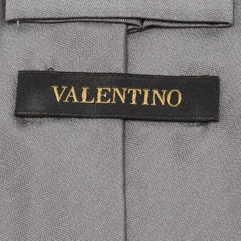 Valentino Vintage Pre-owned Silk home-office Gray Dames