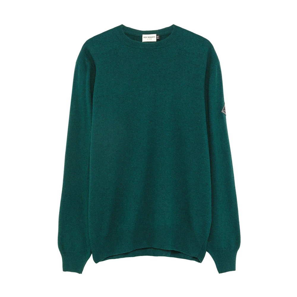 Roy Roger's Wol en Kasjmier Crewneck Sweater Green Heren