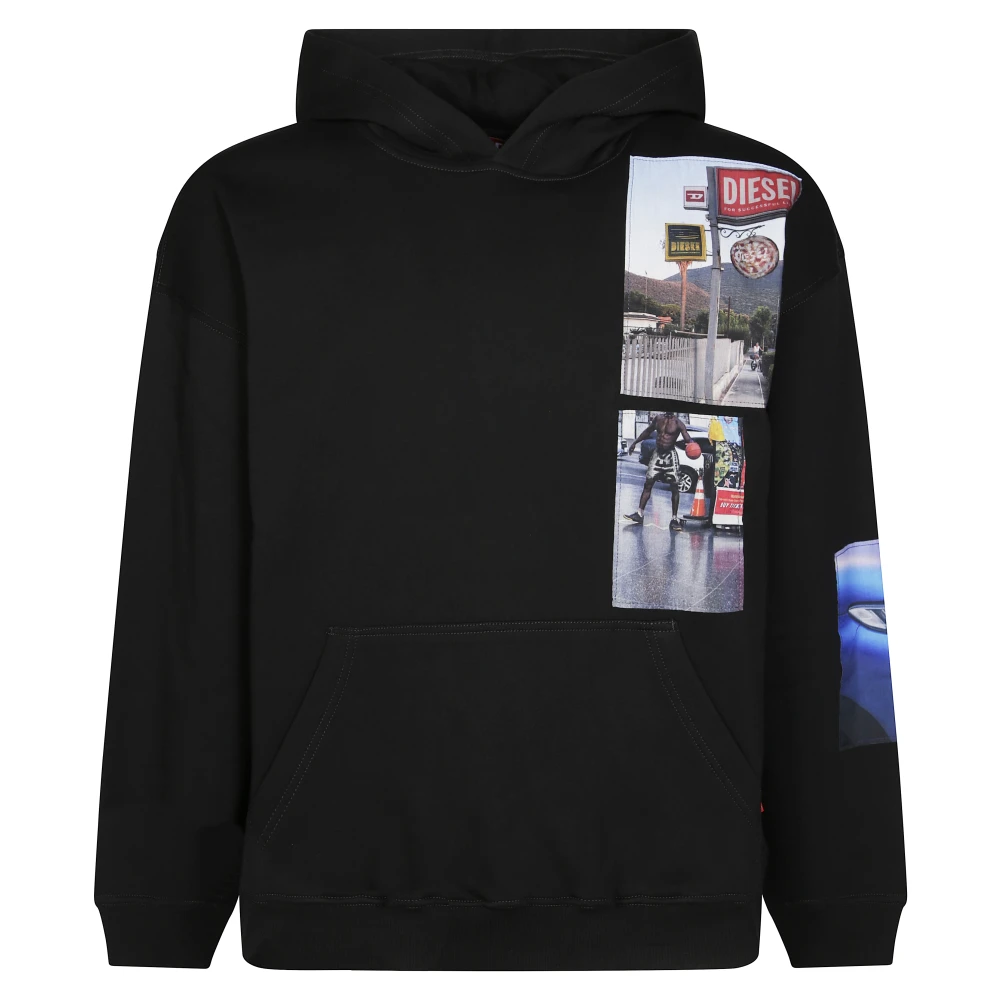 Diesel Uomo Nero Felpe, Xs, New,