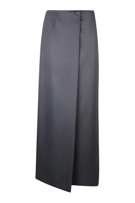 Svart Ull Mohair Kjol AW23
