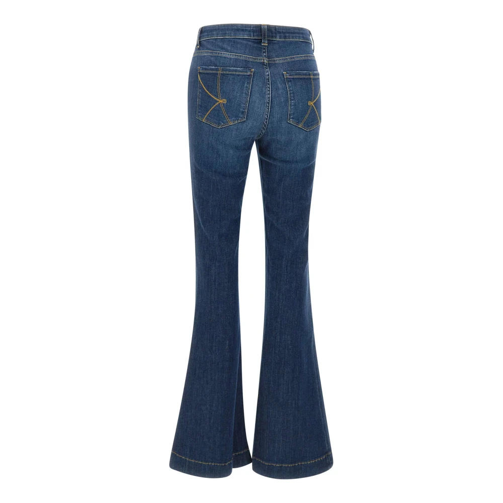Kaos Flare Fit Dames Denim Jeans Blue Dames
