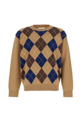 Argyle Crew Neck Sweater