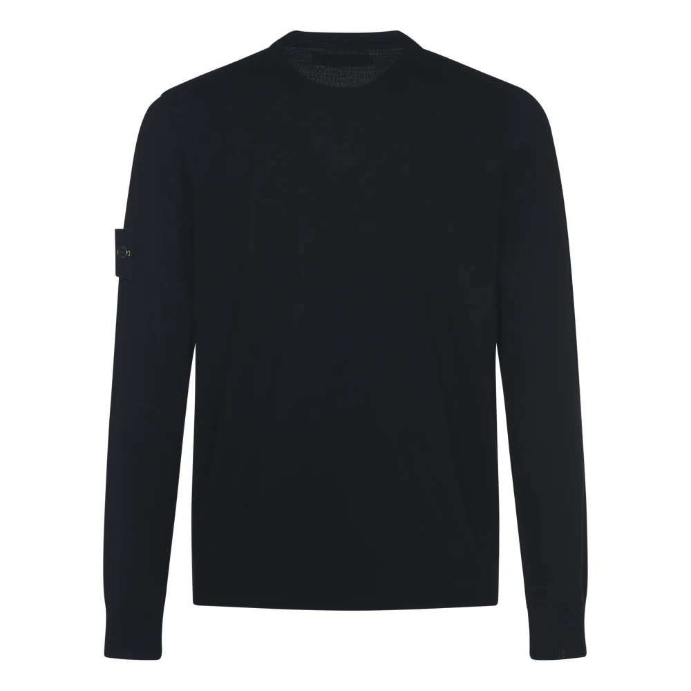 Stone Island Zwarte Sweaters Maglia RWS Black Heren