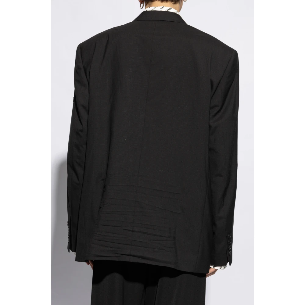 Balenciaga Blazer met open revers Black Heren