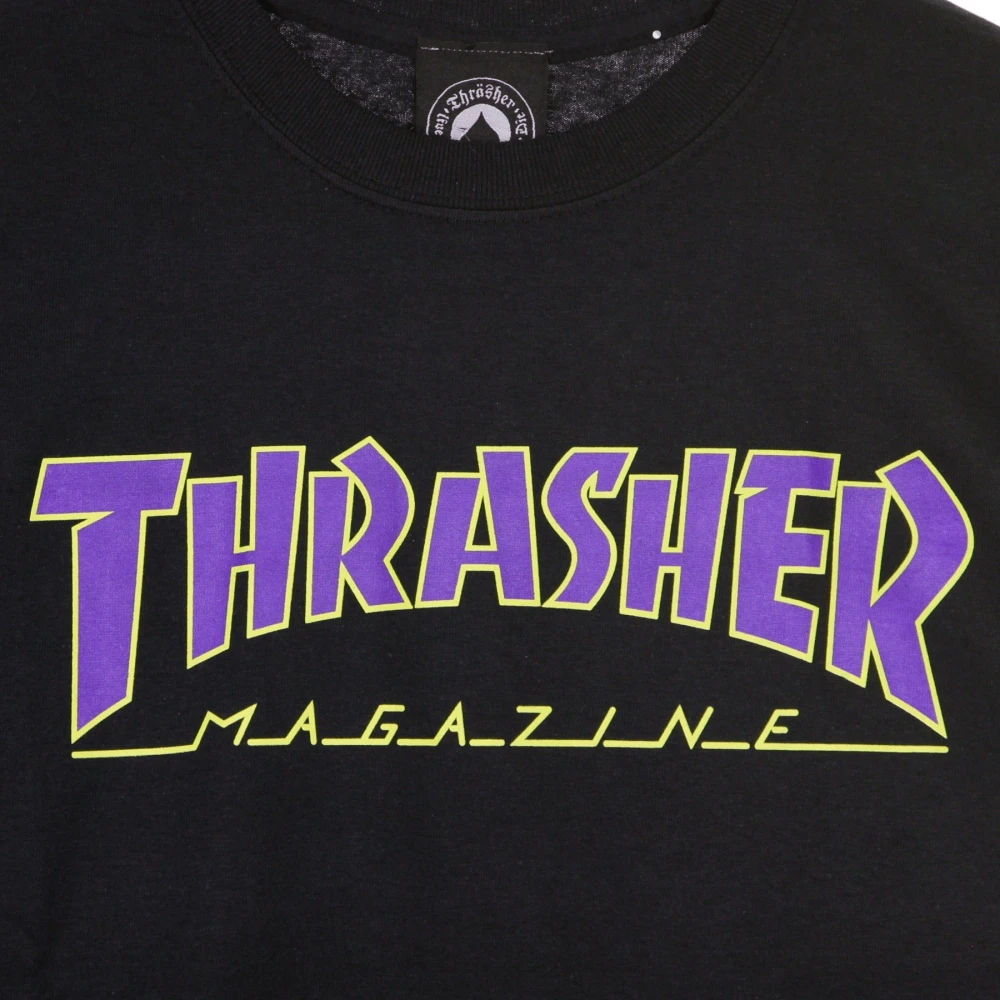 Thrasher T-Shirts Black Heren