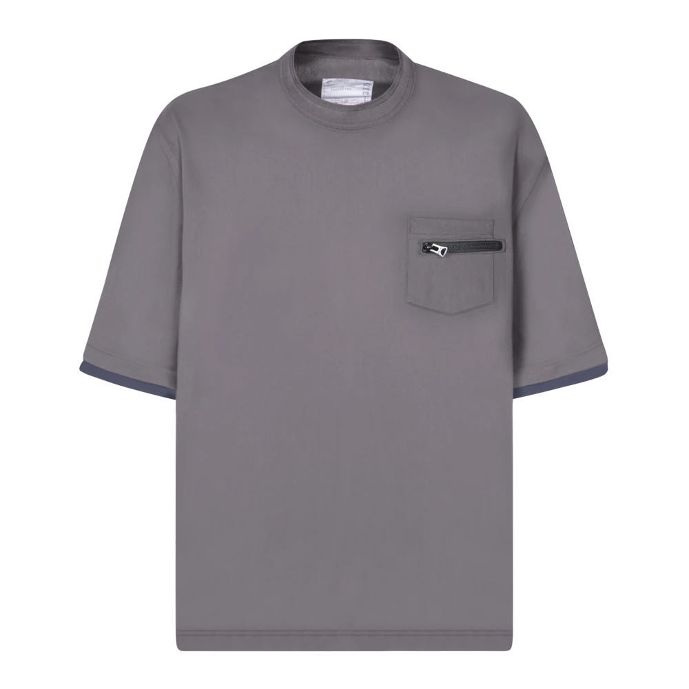 Sacai Grijze T-shirts & Polos voor Heren Ss24 Gray Heren
