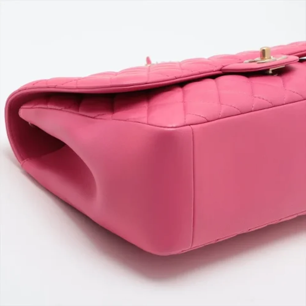 Chanel Vintage Pre-owned Leather handbags Pink Dames