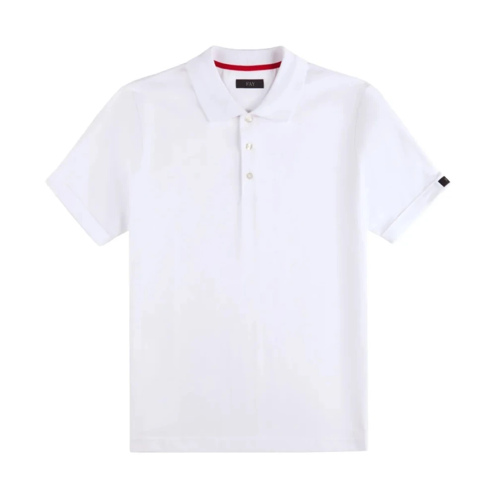 Fay - Tops > Polo Shirts - White - Fay - Modalova