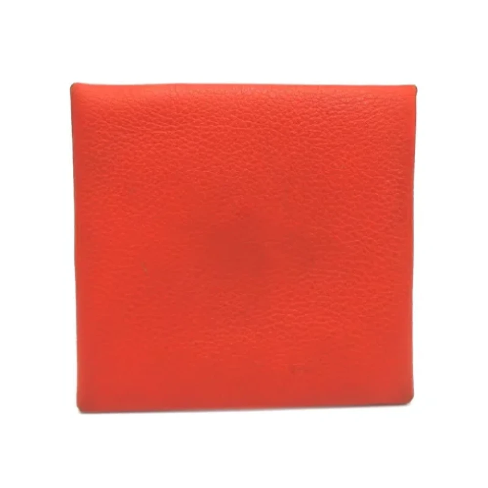 Hermès Vintage Pre-owned Leather wallets Orange Dames