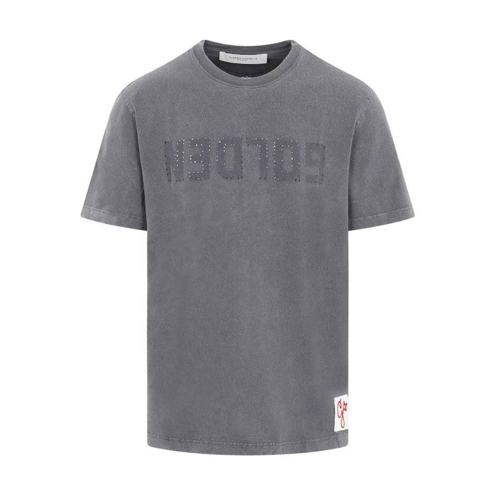 Golden Goose Crew Neck T-Shirt Gray, Herr