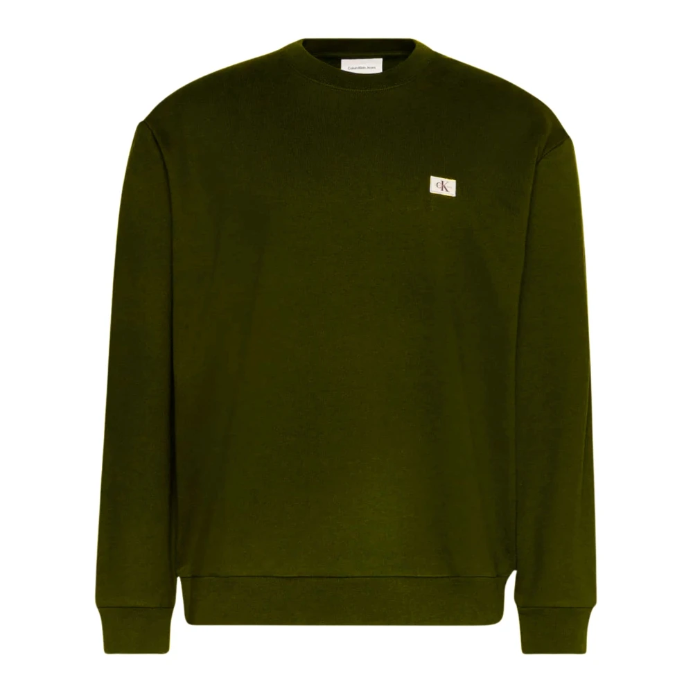 Calvin Klein Men's Green Felpa Sweatshirt - Sweatshirts - Xl - Sweatshirts & Hoodies