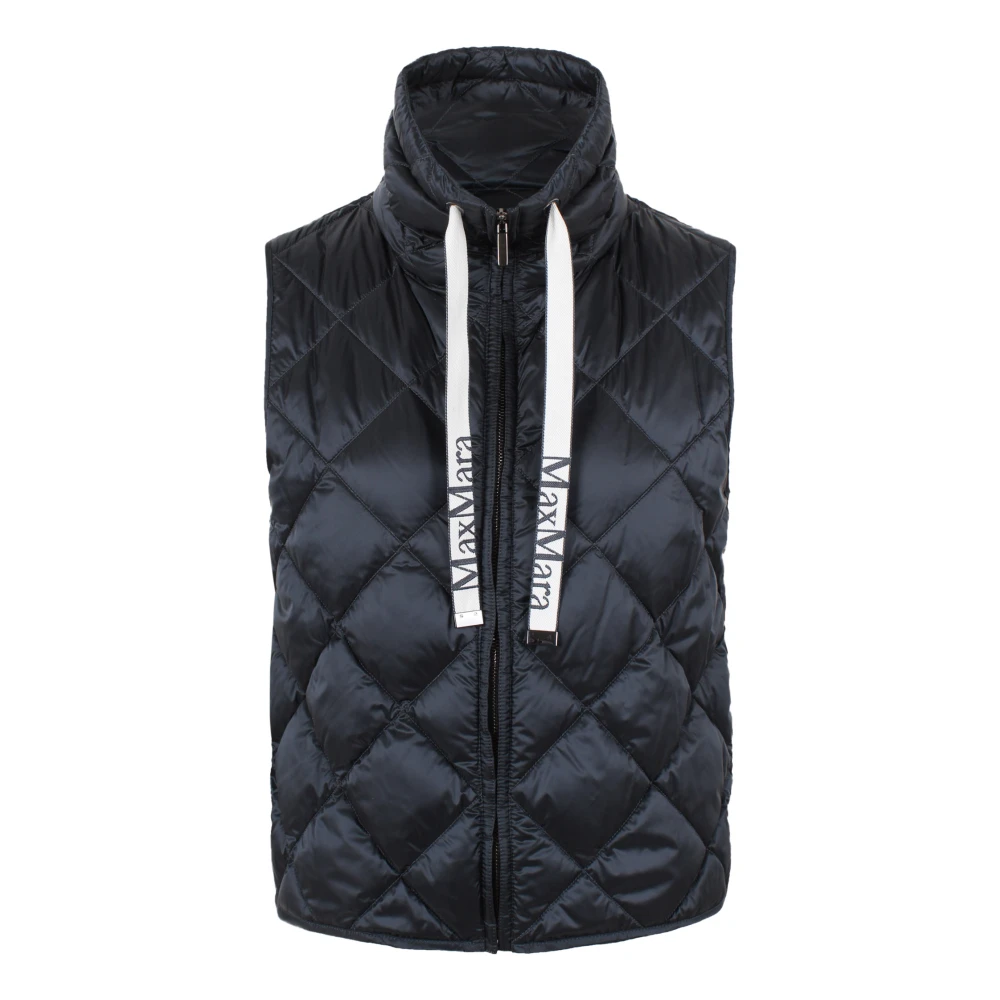 Max Mara Women's Blue The Cube Padded Quilted Gilet - Waistcoats - 3XS - Jackets