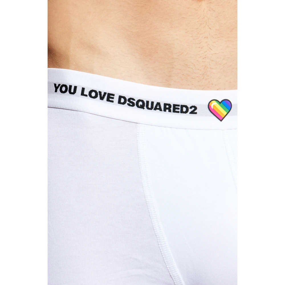 Dsquared2 Twee-pack boxershorts met logo Multicolor Heren