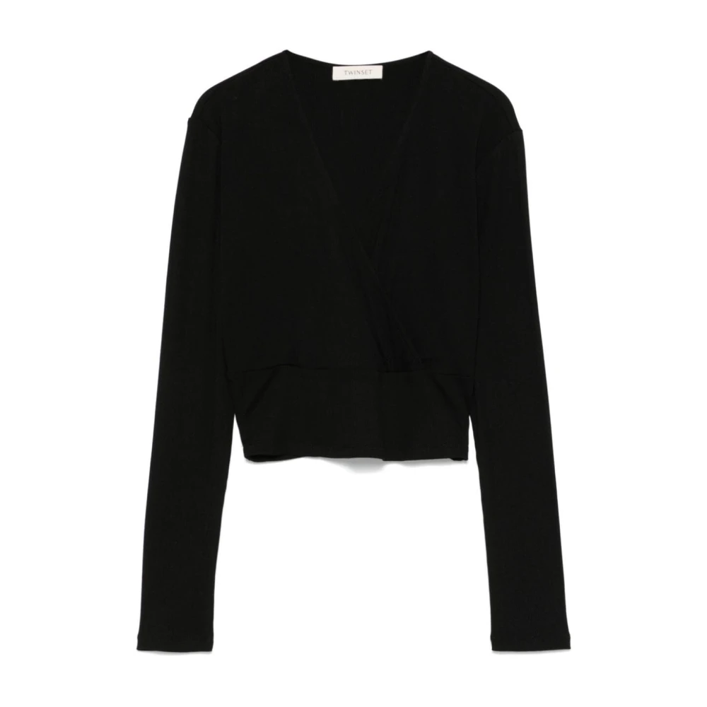 Twinset Svart Top med Stil 00006 Black, Unisex