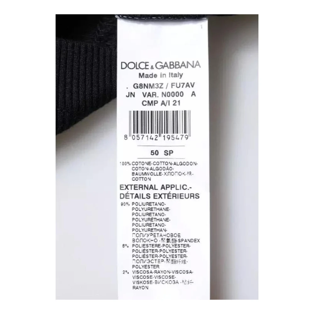 Dolce & Gabbana Zwarte Katoenen Tank T-shirt Black Heren