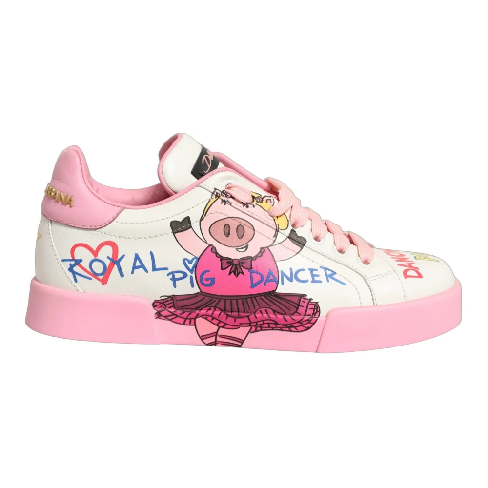 Dolce & Gabbana Portofino Low-Top Sneakers Dames Schoenen Veelkleurig Multicolor