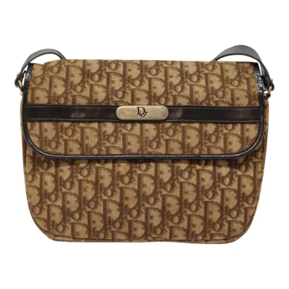 Dior Vintage Pre-owned Canvas dior-bags Brown Dames