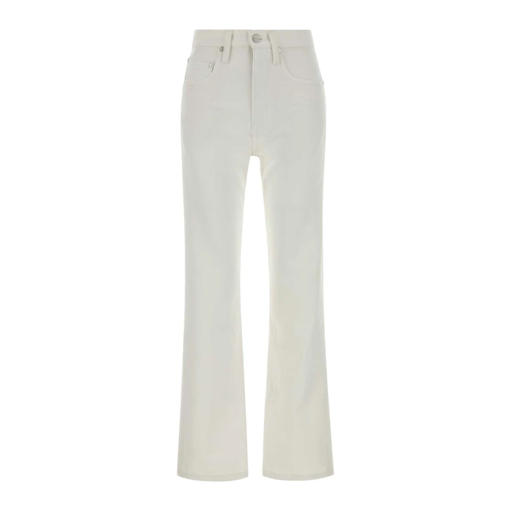 Jil Sander Women's White Flare Jeans, Xl, Flared Jeans