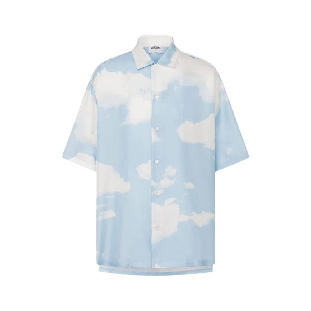 Moschino Herren Blau Shirts, Mgröße: