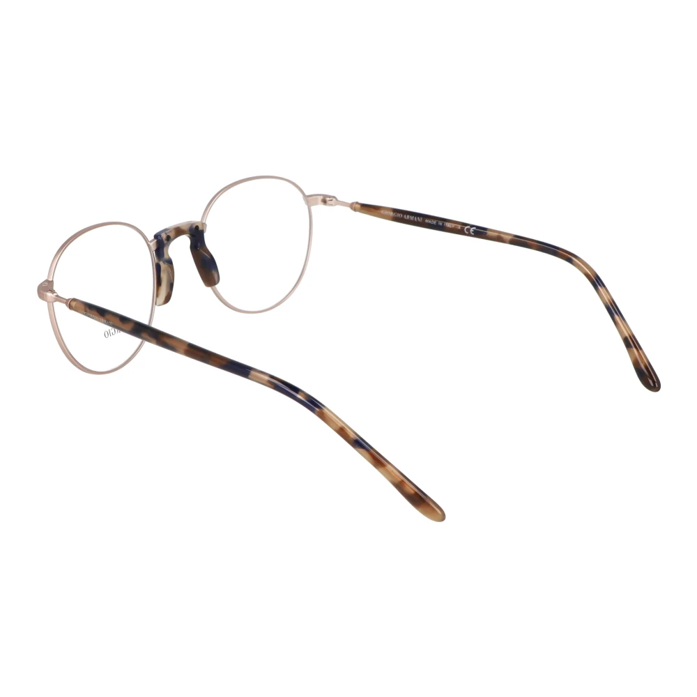 Armani Ronde Metalen Frame Bril Yellow Unisex