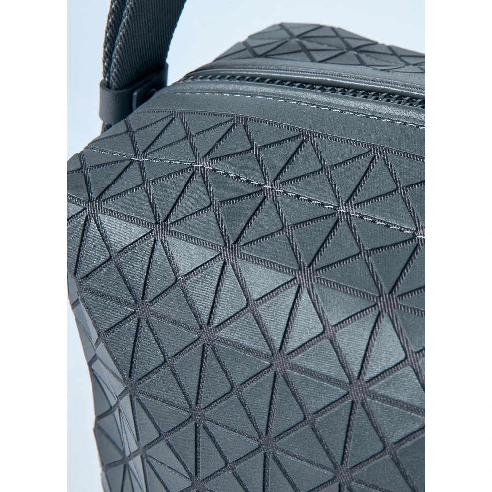 Issey Miyake Geometrische Tegels Crossbody Tas Gray Heren