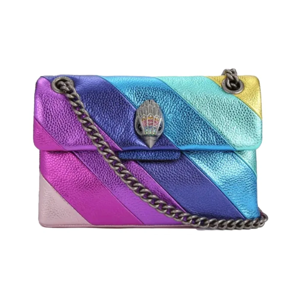 Kurt Geiger Regenboog Gestreepte Leren Mini Tas Multicolor Dames
