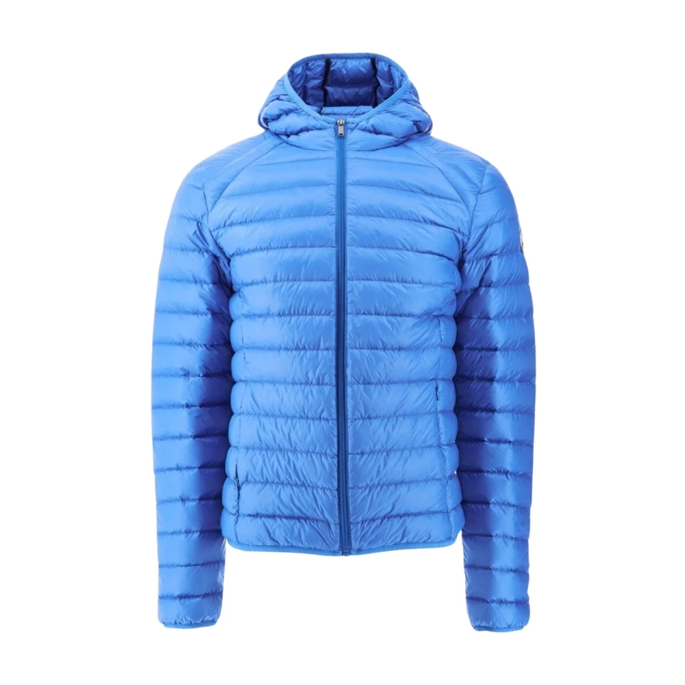 Jott Lichte getailleerde capuchonjas Nico Blue Heren