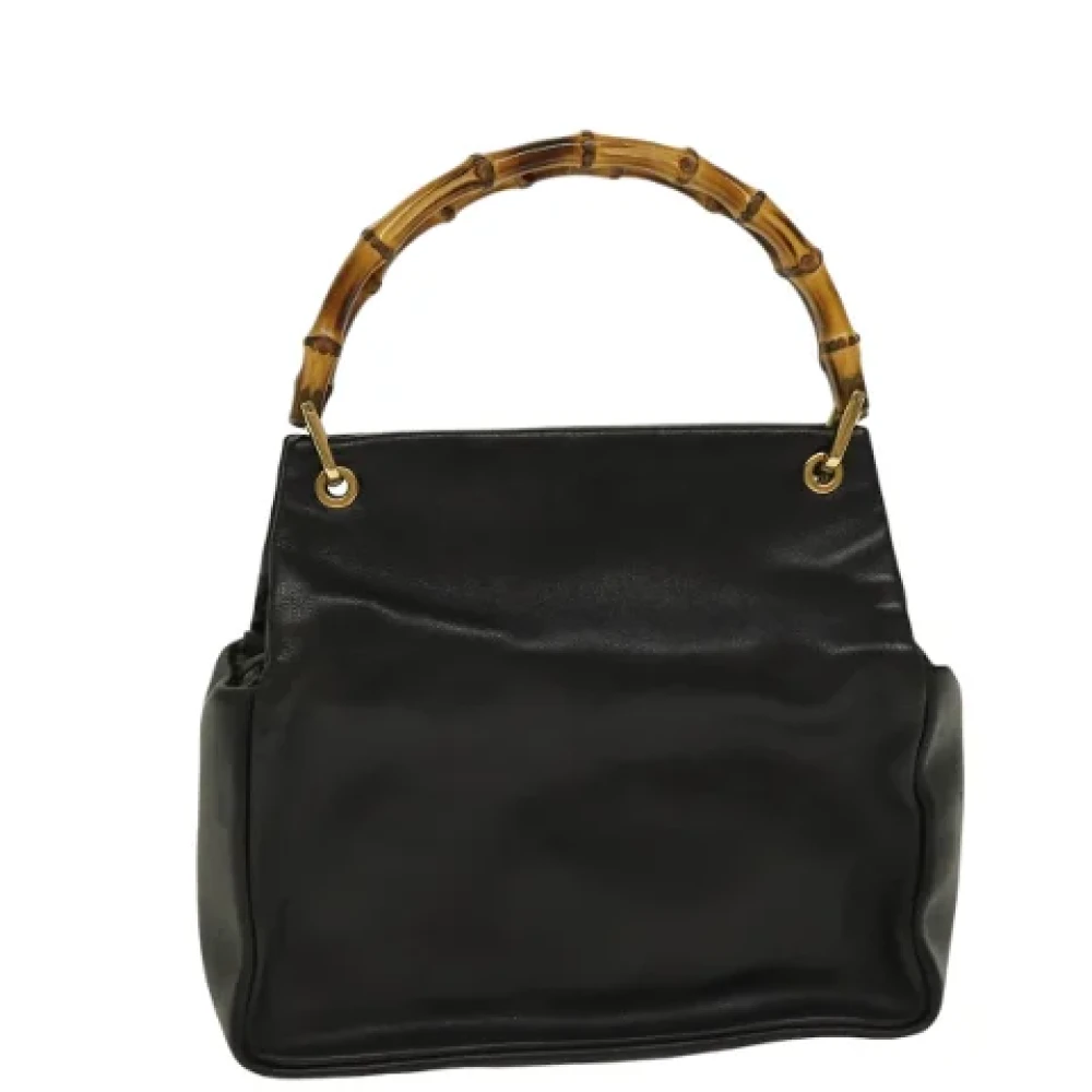 Gucci Vintage Pre-owned Leather handbags Black Dames